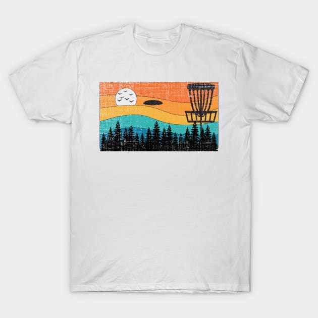 Vintage Retro Frisbee Disc Golf Frolf Stupid Tree Forest T-Shirt by mrsmitful01